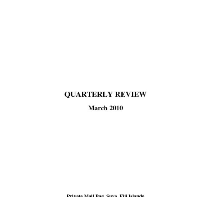 thumbnail of Quarterly Review (March 2010)