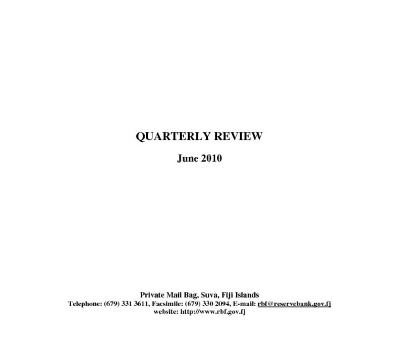 thumbnail of Quarterly Review (June 2010)