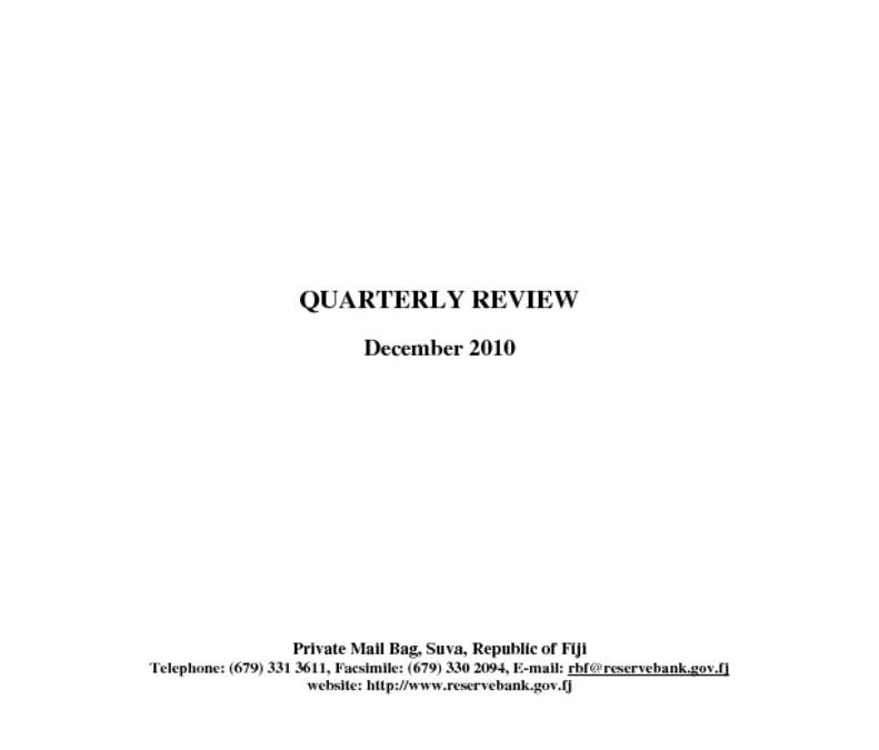 thumbnail of Quarterly Review (December 2010)