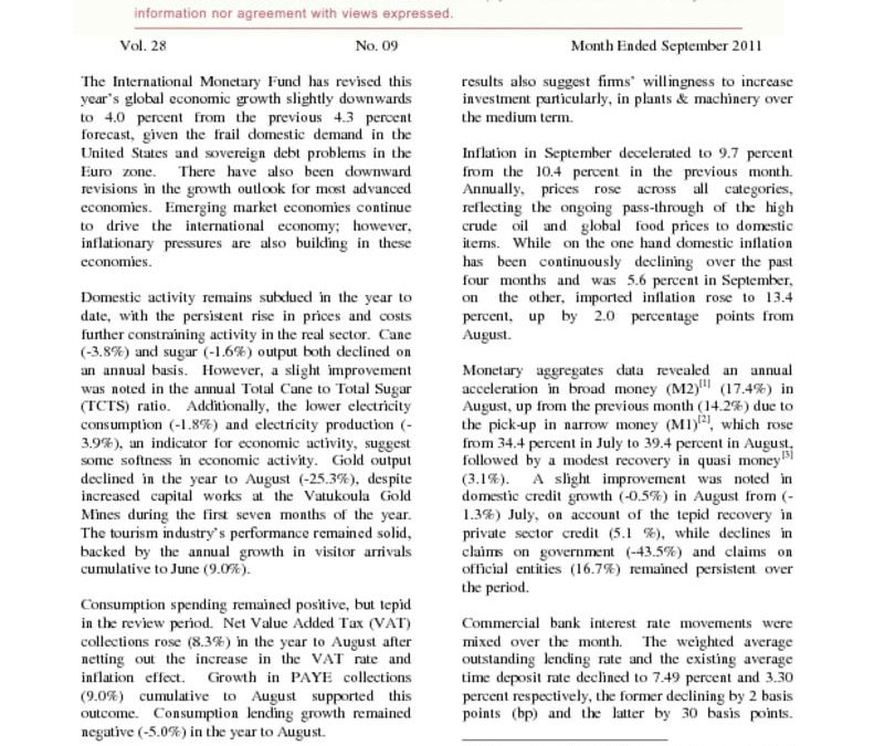 thumbnail of Economic Review September 2011