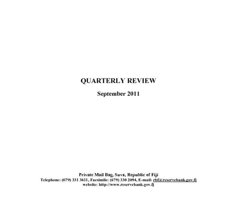 thumbnail of Quarterly Review (September 2011)