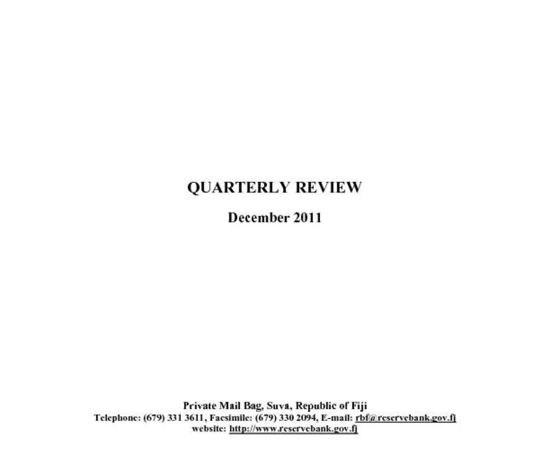 thumbnail of Quarterly Review (December 2011)