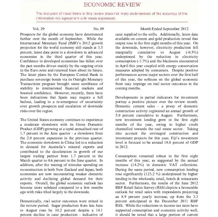 thumbnail of Economic Review September 2012