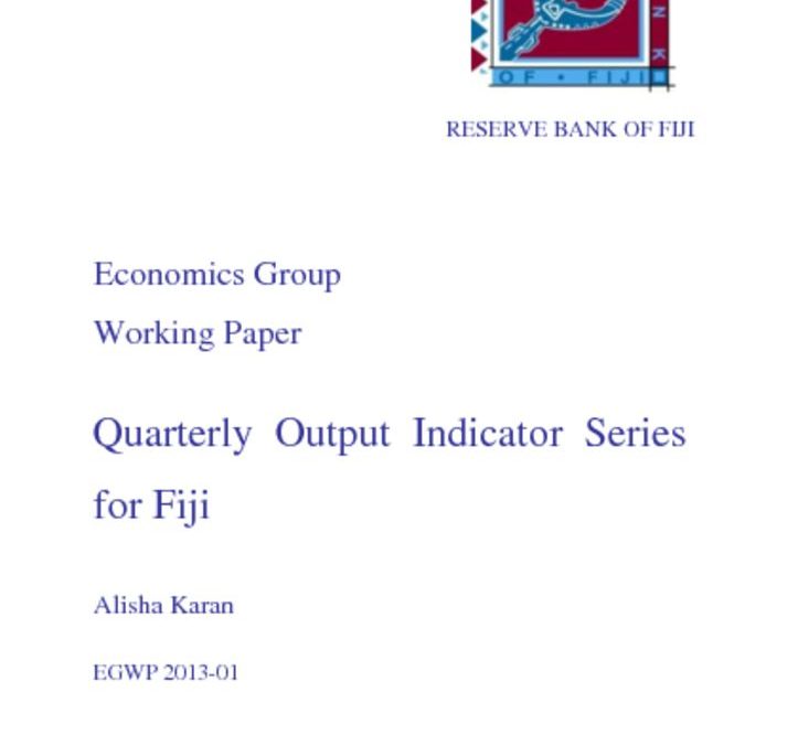 thumbnail of Quarterly Output Indicator Series For Fiji