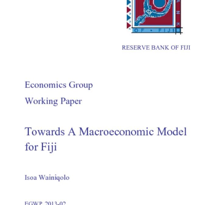 thumbnail of Towards A Macroeconomic Model for Fiji