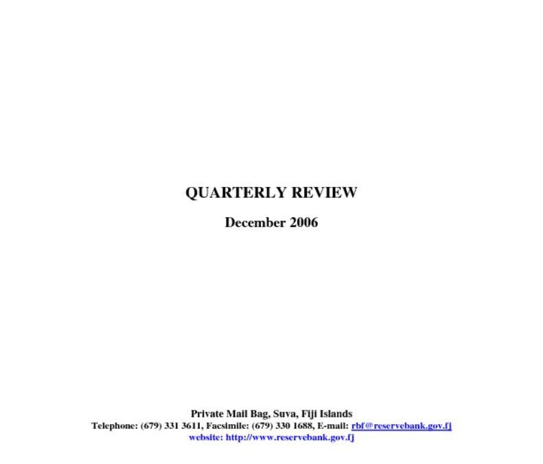 thumbnail of December 2006 Quarterly Review – RBF