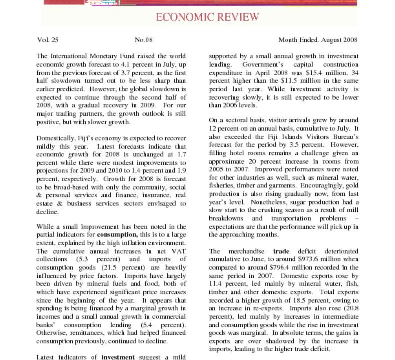 thumbnail of Economic Review – Aug 2008