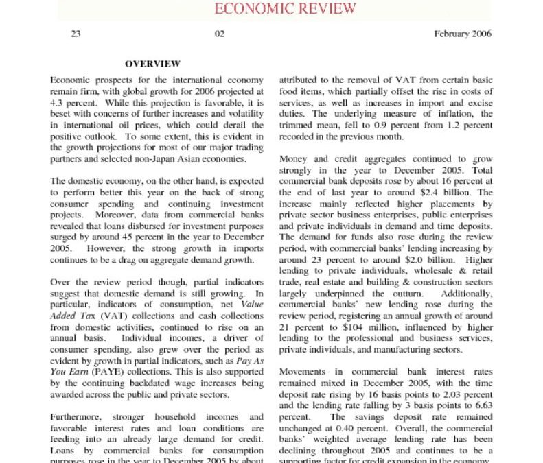 thumbnail of Feb06 Economic Review