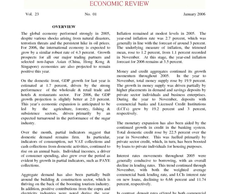 thumbnail of Jan06 Economic Review