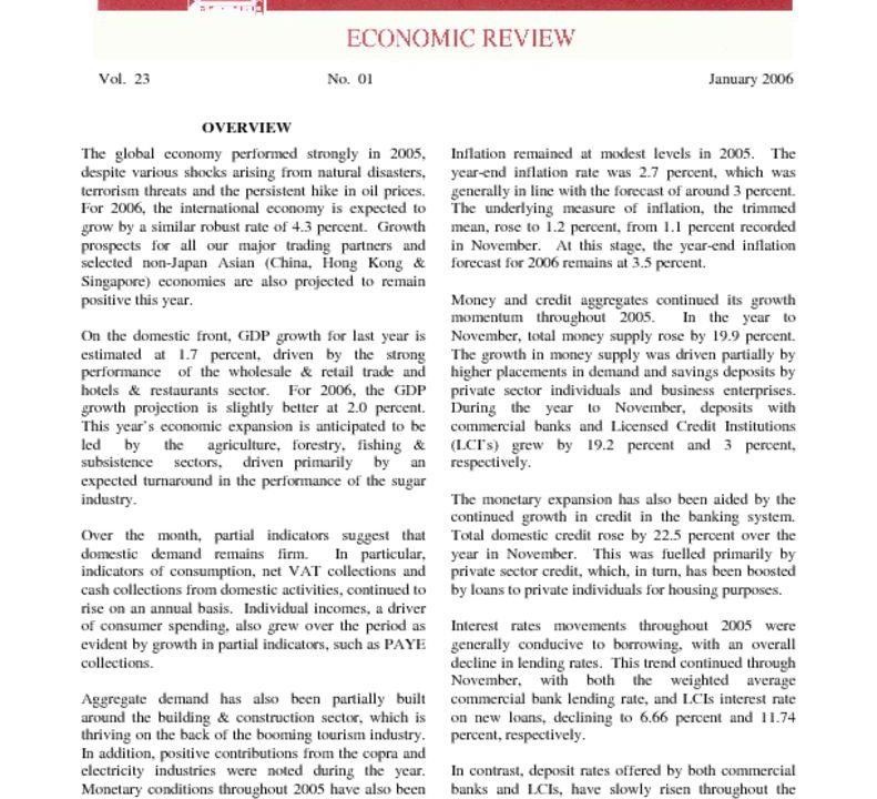 thumbnail of Jan06 Economic Review