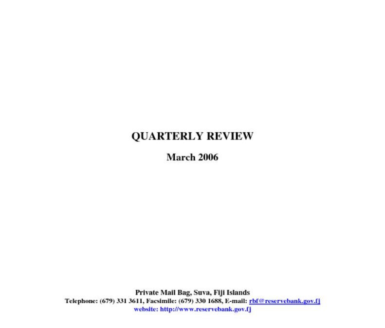 thumbnail of Mar-06 Quarterly Review