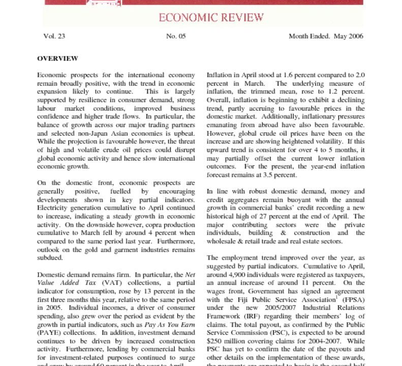 thumbnail of May06 Economic Review