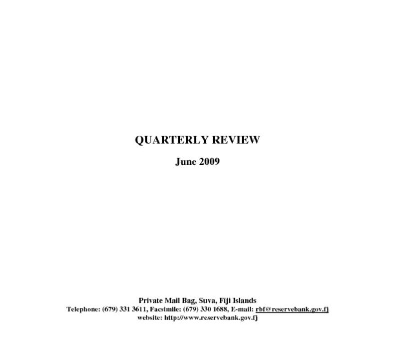thumbnail of Quarterly Review (June 2009)