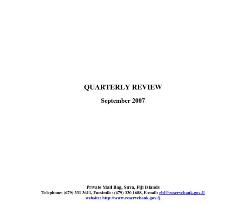 thumbnail of Sep-07 Quarterly Review