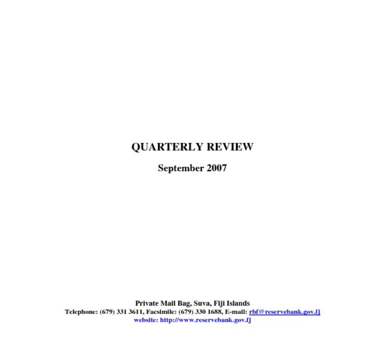 thumbnail of Sep-07 Quarterly Review