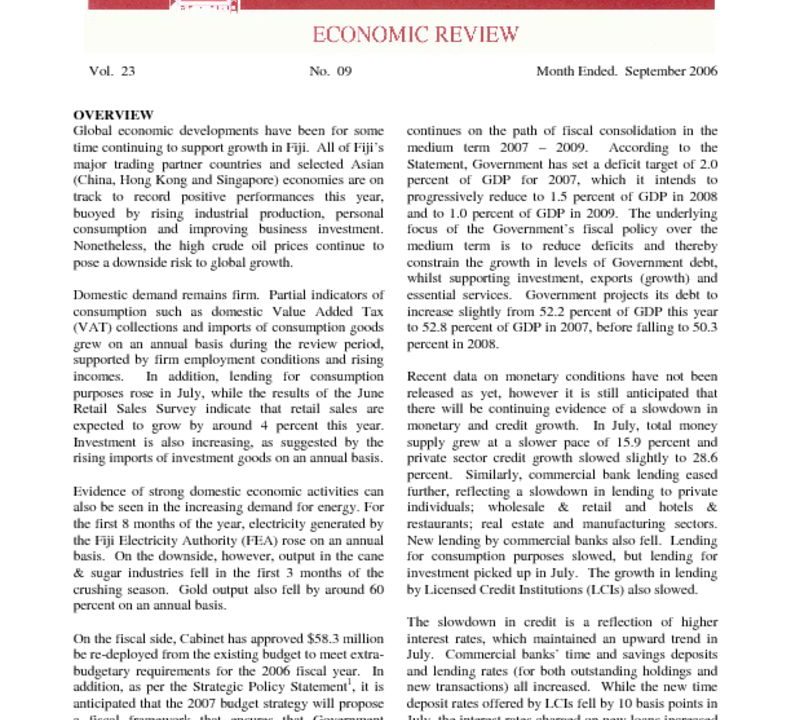 thumbnail of Sep06 Economic Review