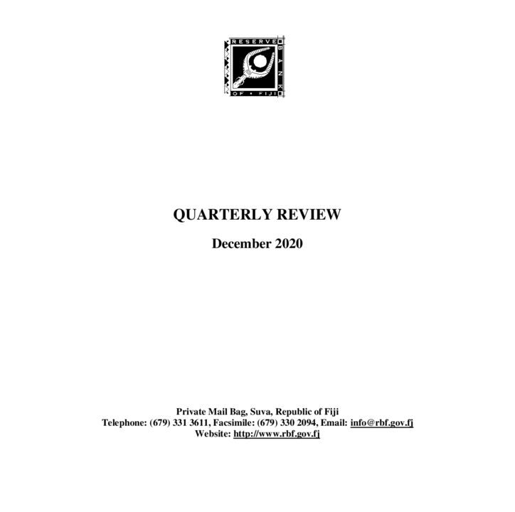 thumbnail of Quarterly Review December 2020