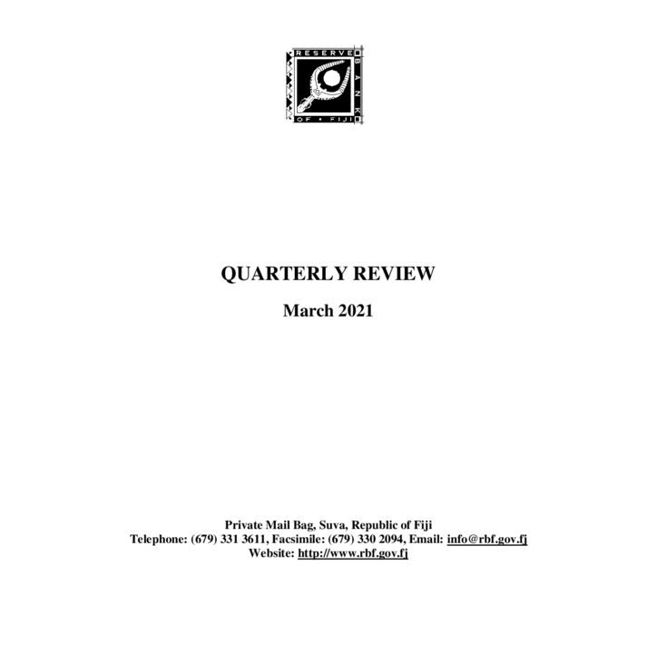 thumbnail of Quarterly Review March 2021